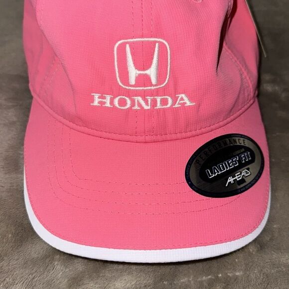 AHEAD by KL Baseball Barbie Core Pink White Honda Embroidered 50+ UPF Cap NWT main image 4